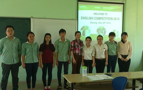 Kết quả cuộc thi sinh viên giỏi tiếng Anh cấp trường năm 2013-2014